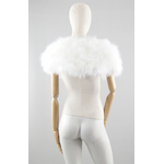 mini gilet plume ivoire de qualite