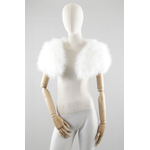 mini gilet plume ecru