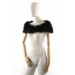 col plume noir jolie