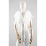 cape plume mariage ecru
