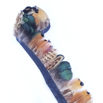 galon plume faisan mixe marron naturel vert