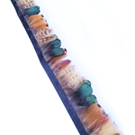 frange plume faisan mixe marron naturel vert