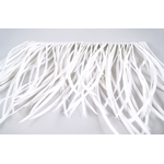 galon plume tige doie blanc