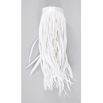 frange plume biot doie blanc