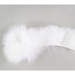 galon plume de dinde marabout blanc