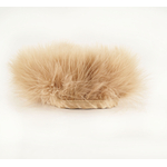 frange plume de dinde marabout beige