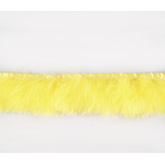 frange plume de dinde marabout jaune