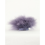 frange plume de dinde marabout mauve