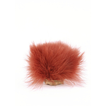 frange plume de dinde marabout terracotta
