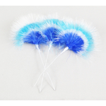 piquet plume marabout bleu blanc