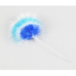 piquet plume bouquet bleu blanc