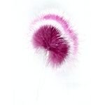 piquet plume marabout rose blanc