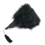 eventail plume dinde marabout noir