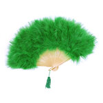 eventail plume dinde marabout vert