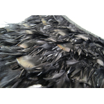 Galon plume croupe de coq noir
