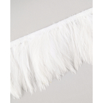 frange plume de cou de coq blanc de qualite
