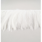 galon plume de cou de coq blanc