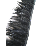 galon plume de cou de coq noir
