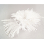 galon plume de cou de coq ivoire