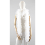 boa duveteux plume autruche blanc