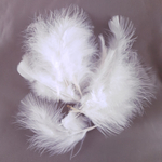 plume dinde marabout ivoire