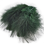 plume dinde marabout vert fonce