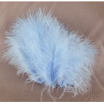plume petite dinde marabout bleu porcelaine