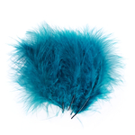 plume dinde marabout bleu petrole