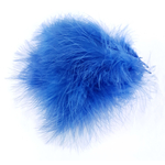 plume dinde marabout bleu denim