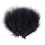 plume dinde marabout noir