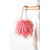 sac autruche plume rose indien
