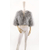 veste plume à manches gris
