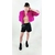 bolero plume fushia femme