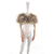 bolero court plume bicolore kaki femme