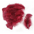 plume dinde petite coquille duveteuse rubis