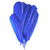 plume grande palette dinde rigide bleu royal
