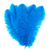 plume autruche souple bleu turquoise