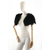 gilet court plume noir de qualite