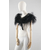 etole plume mariage noir