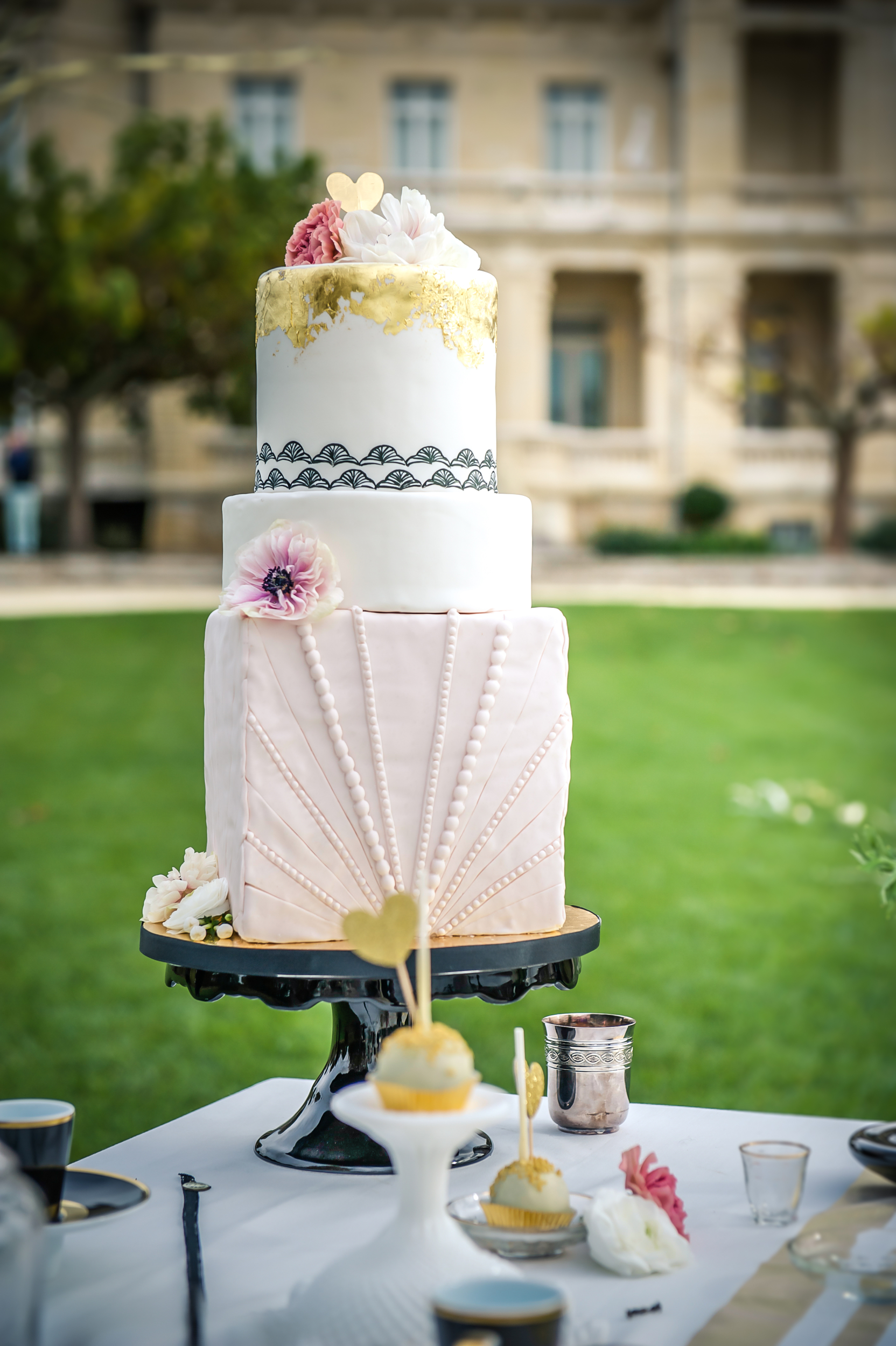 wedding cake shabby chic