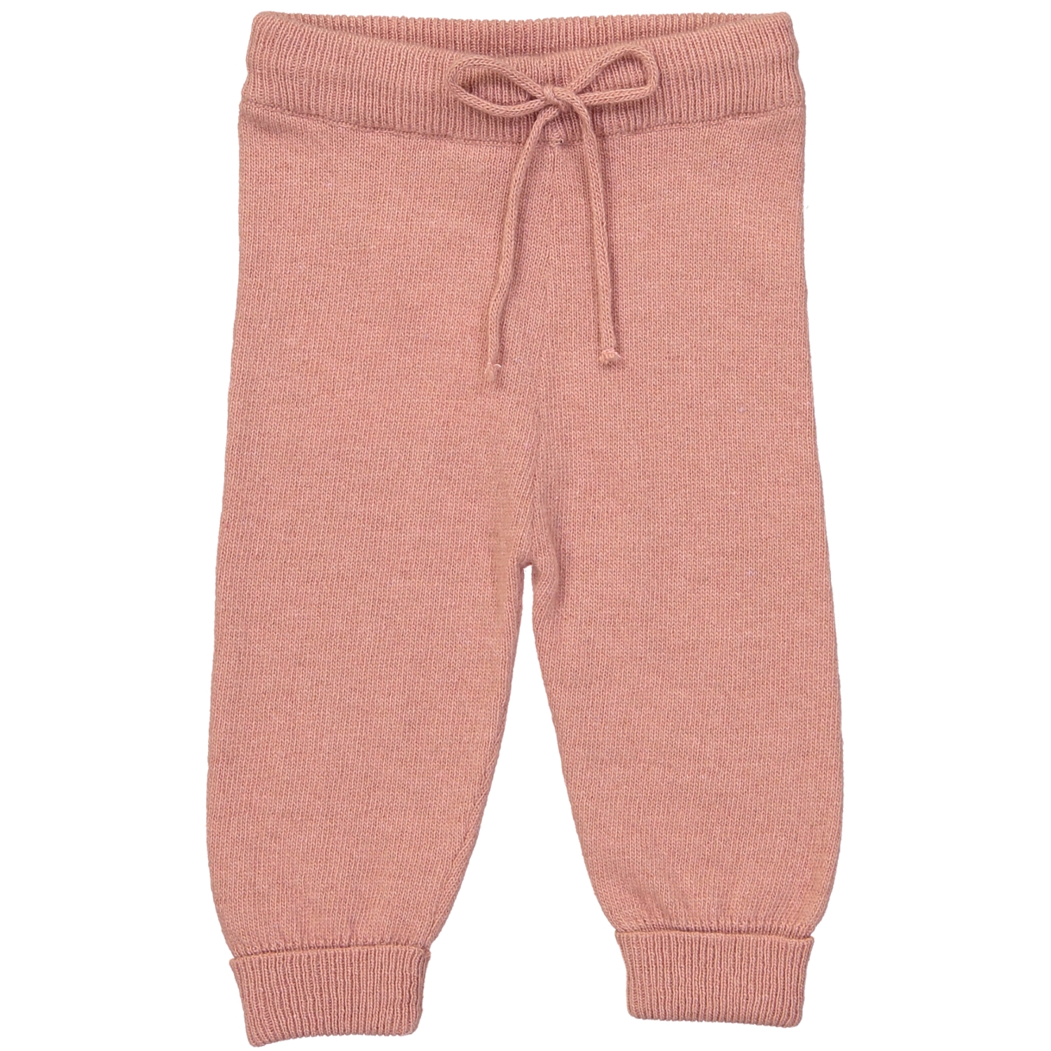 Pantalon bébé vieux rose en laine