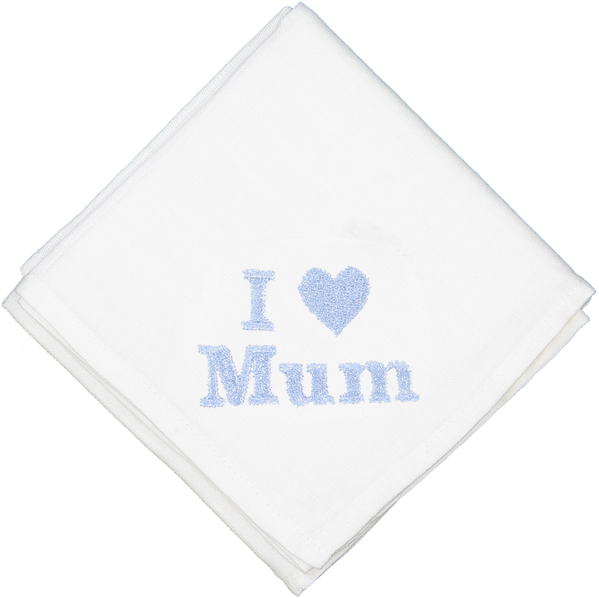 Lange en coton blanc I love Mum