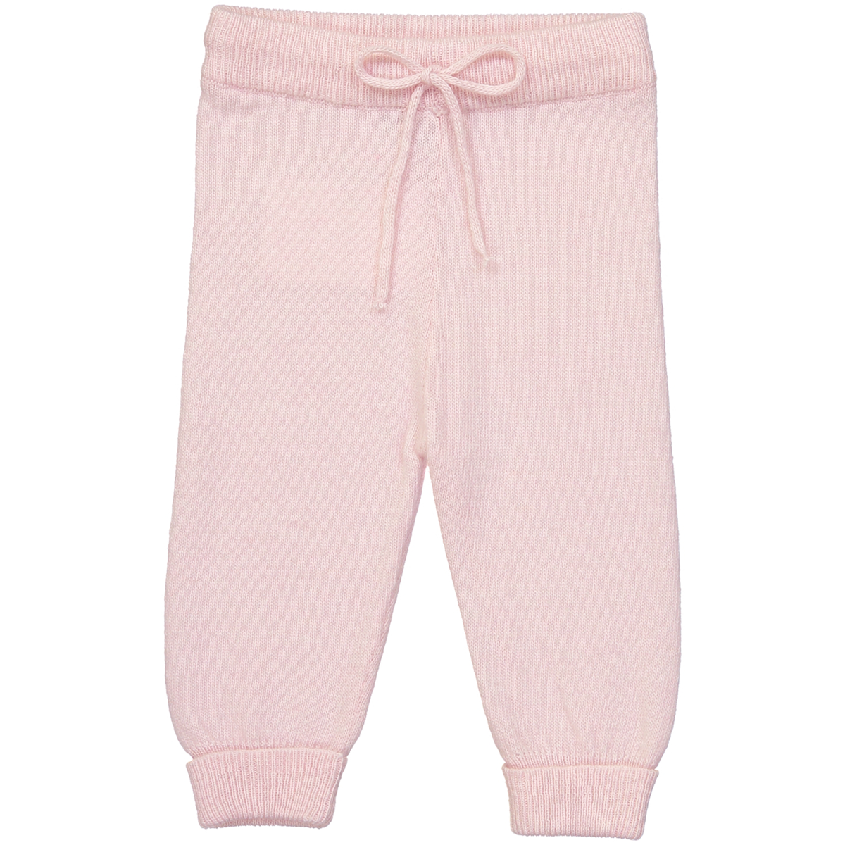 Pantalon bébé rose blush en laine