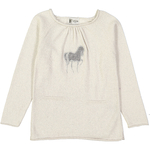 Pull-col-rond-fille-cheval-sirio-blanc