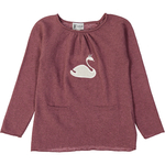 Pull-col-rond-fille-cygne-parme