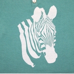 t-shirt lagon zebre blanc-zoom