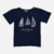 T-shirt en coton bleu marine imrpimé bateaux
