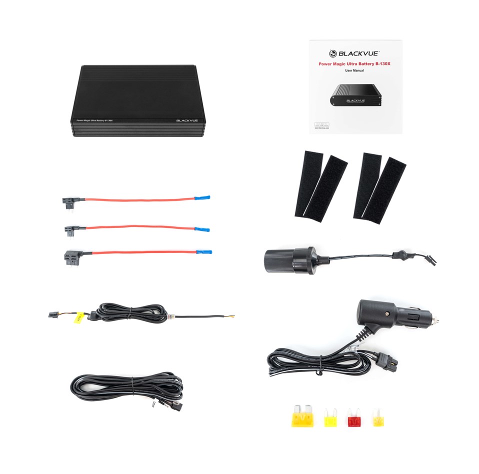 blackvue batterie externe dashcam mode parking b130x vue packaging
