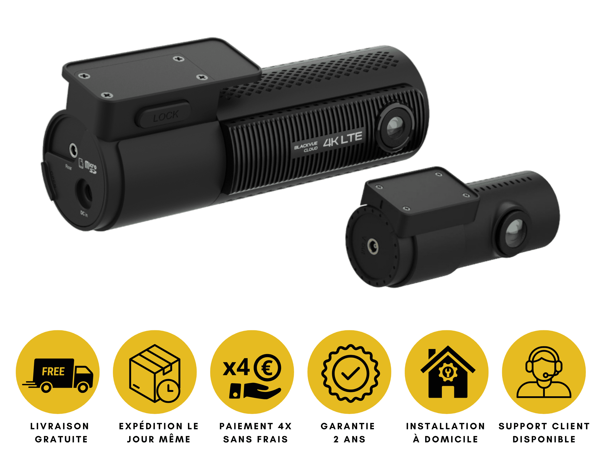 Dashcam BlackVue DR970X 2CH LTE caméra voiture