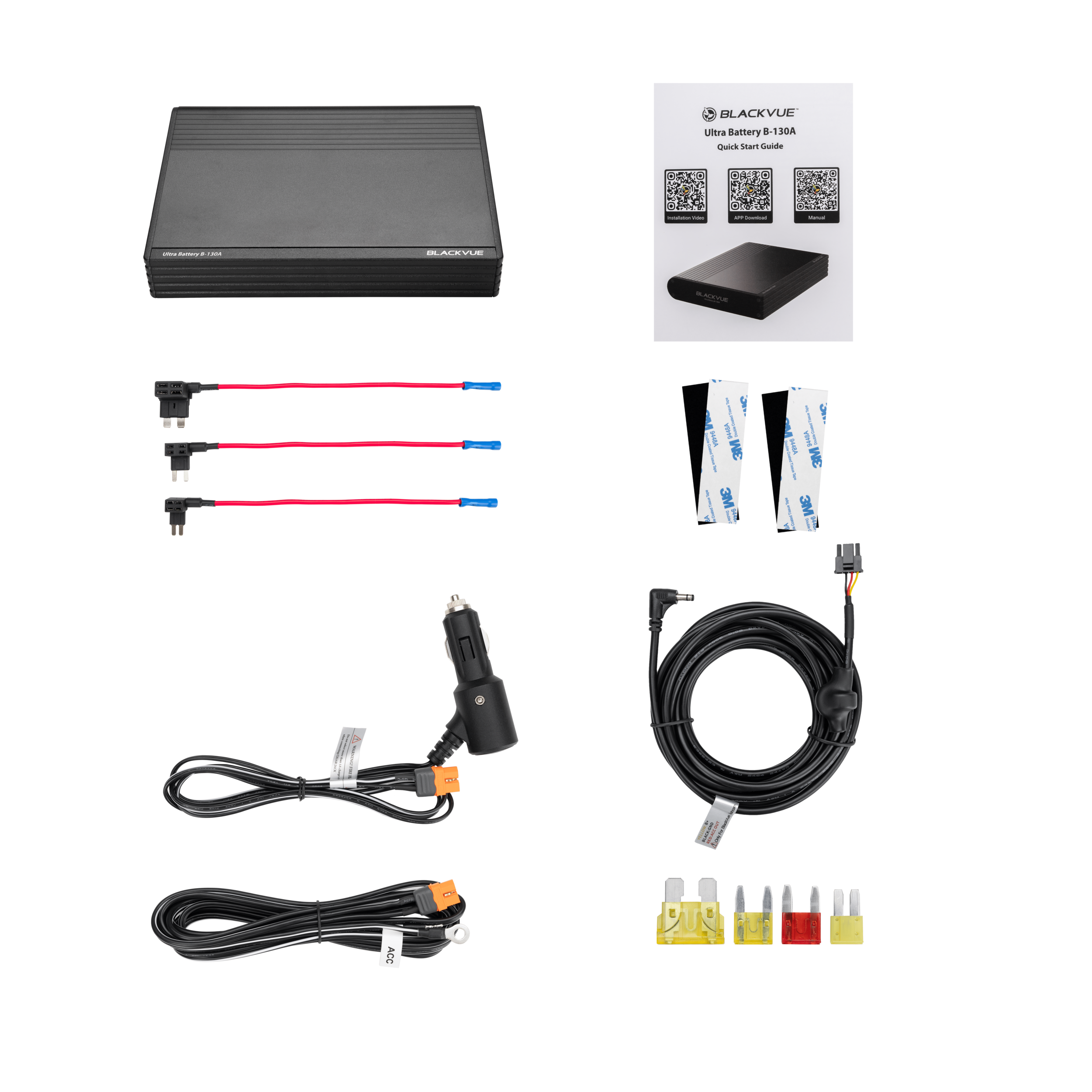 blackvue batterie externe dashcam mode parking b130a packaging
